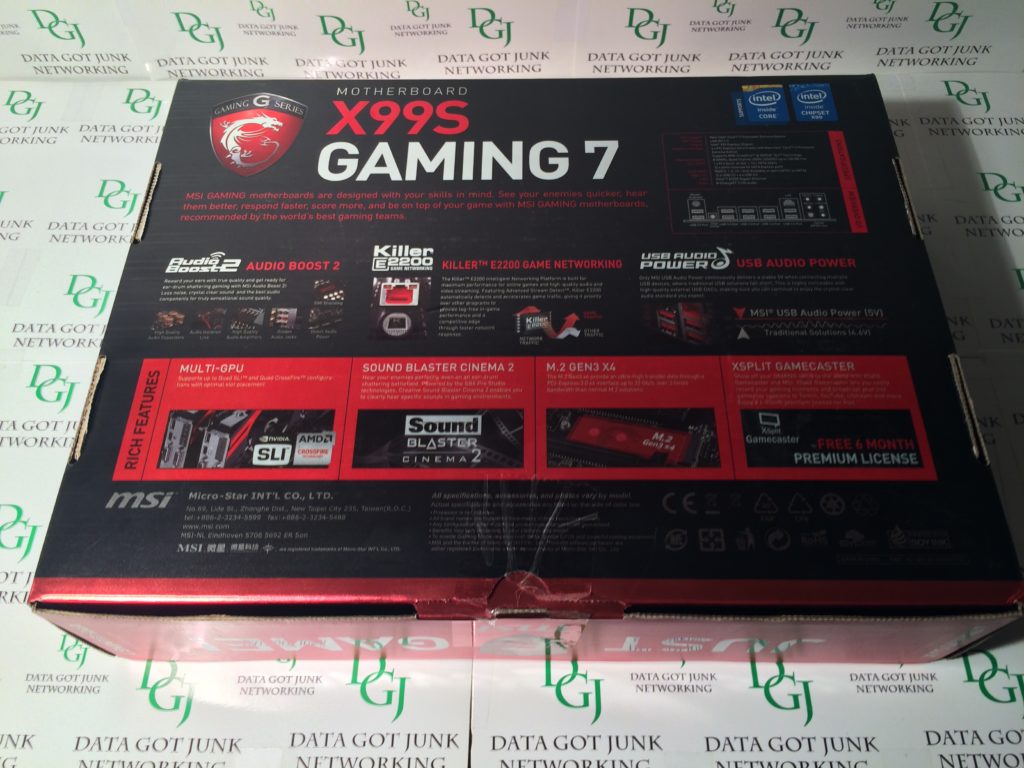 MSI X99S GAMING 7 X99 Chipset Motherboard