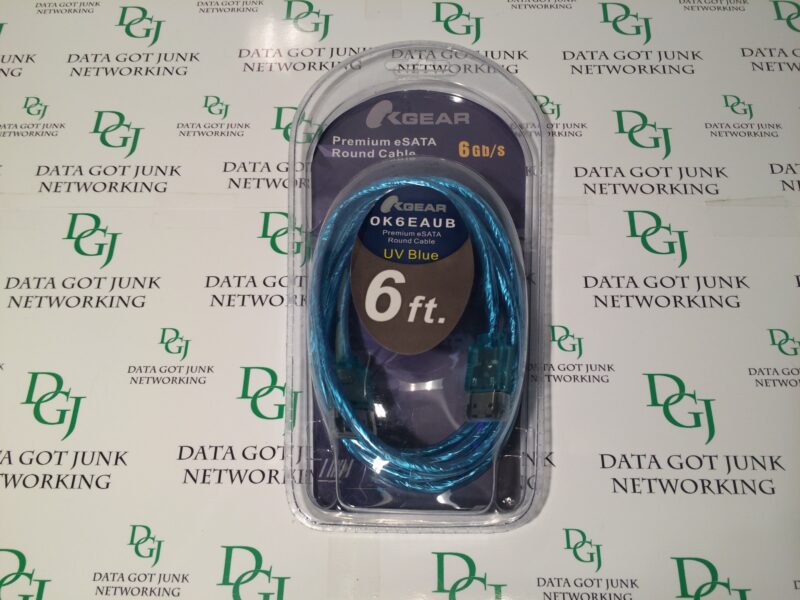 OKGear OK6EAUB 6-foot Premium eSATA cable - Blue