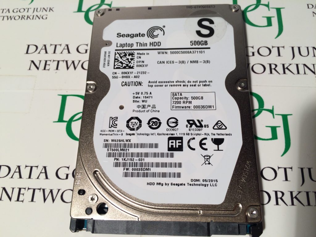 Seagate THIN ST500LM021 500GB 7mm 7200RPM 2.5" SATA Laptop HDD