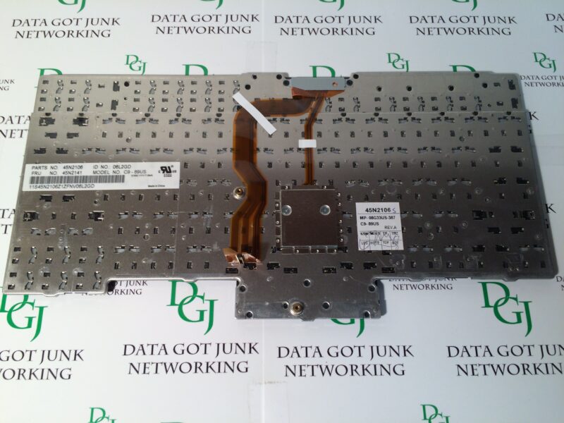 Lenovo ThinkPad T410s Keyboard P/N 45N2106 Model No C9-89US FRU No. 45N2141