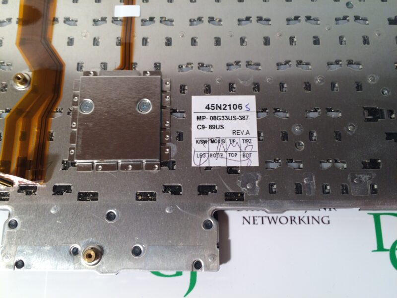 Lenovo ThinkPad T410s Keyboard P/N 45N2106 Model No C9-89US FRU No. 45N2141