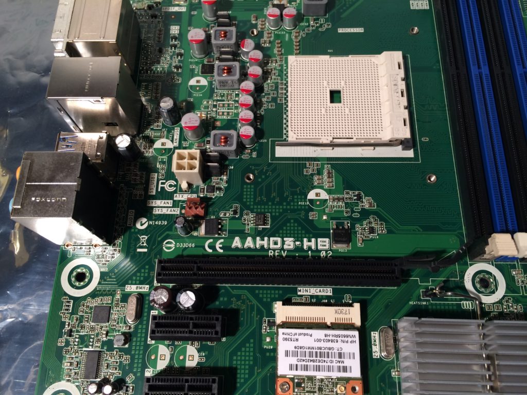 HP Pavilion P7-1147C Motherboard AAHD3-H8 REV. 1.02 w/ I/O Plate