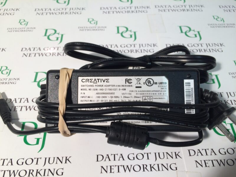 Creative Speaker Power Supply Model XKD-Z1700IC27.0-4848 P/N ADC0000005802