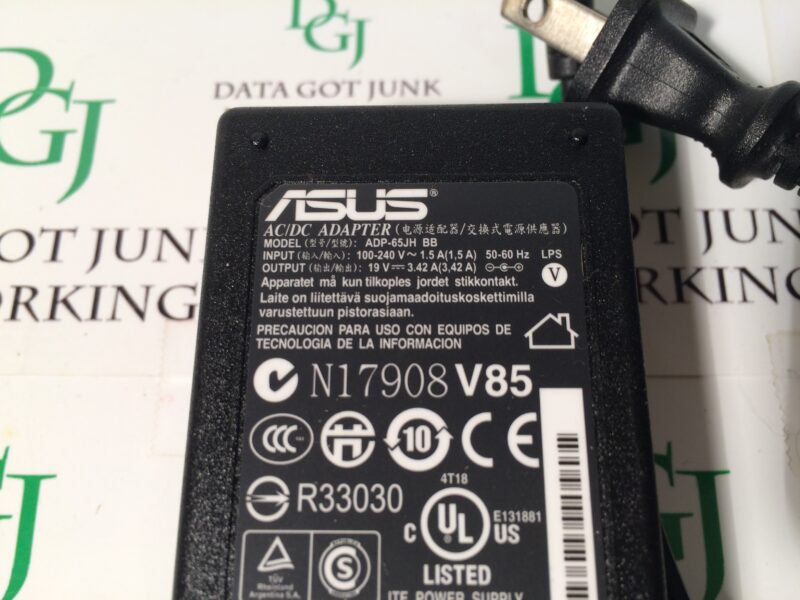 ASUS AC/DC Adapter Model ADP-65JH BB 19V Laptop Power Supply