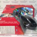 Microsoft 2.4GHz Wireless Rechargeable Laser 1142 Mouse 7000 Black