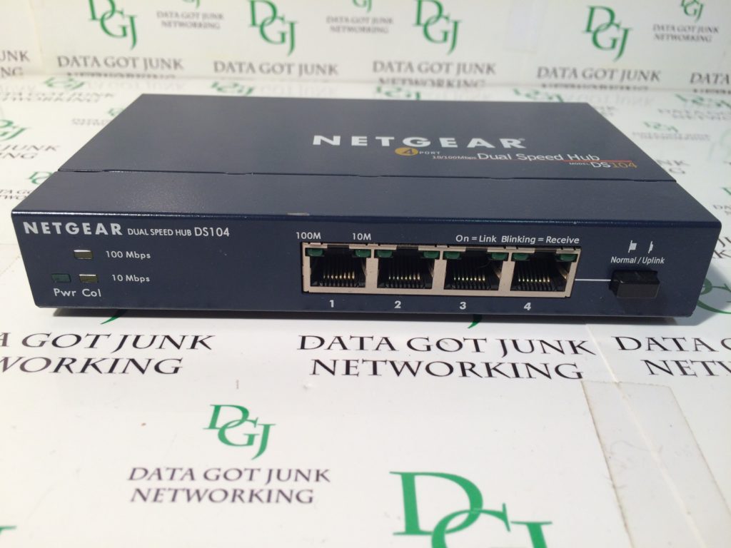 Netgear DS104 4 Port 10/100 Dual Speed Hub