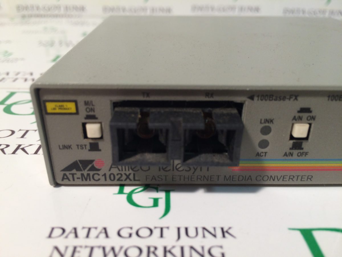 Allied Telesyn AT-MC102XL - Data Got Junk