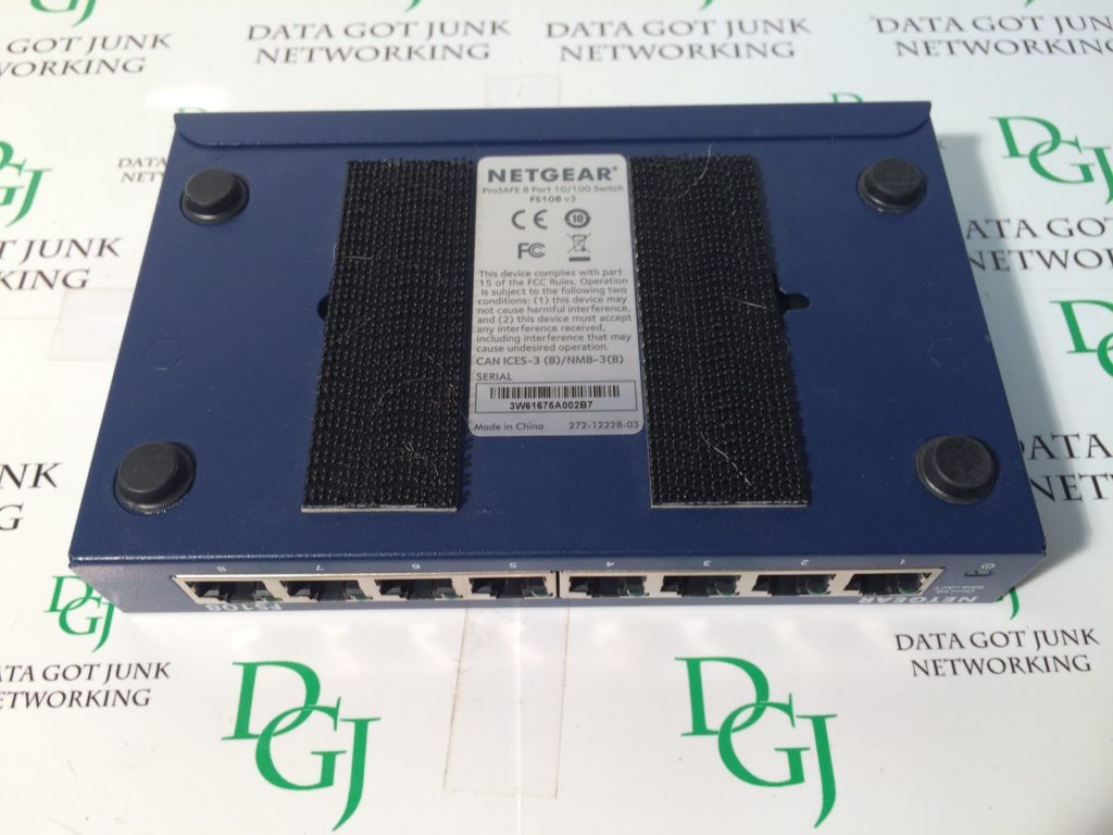 NETGEAR ProSafe 8 Port 10/100 Switch FS108 v3