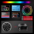 darkFlash Shadow PWM Aluminum CPU Cooler LED Addressable RGB Motherboard Cooling Fan