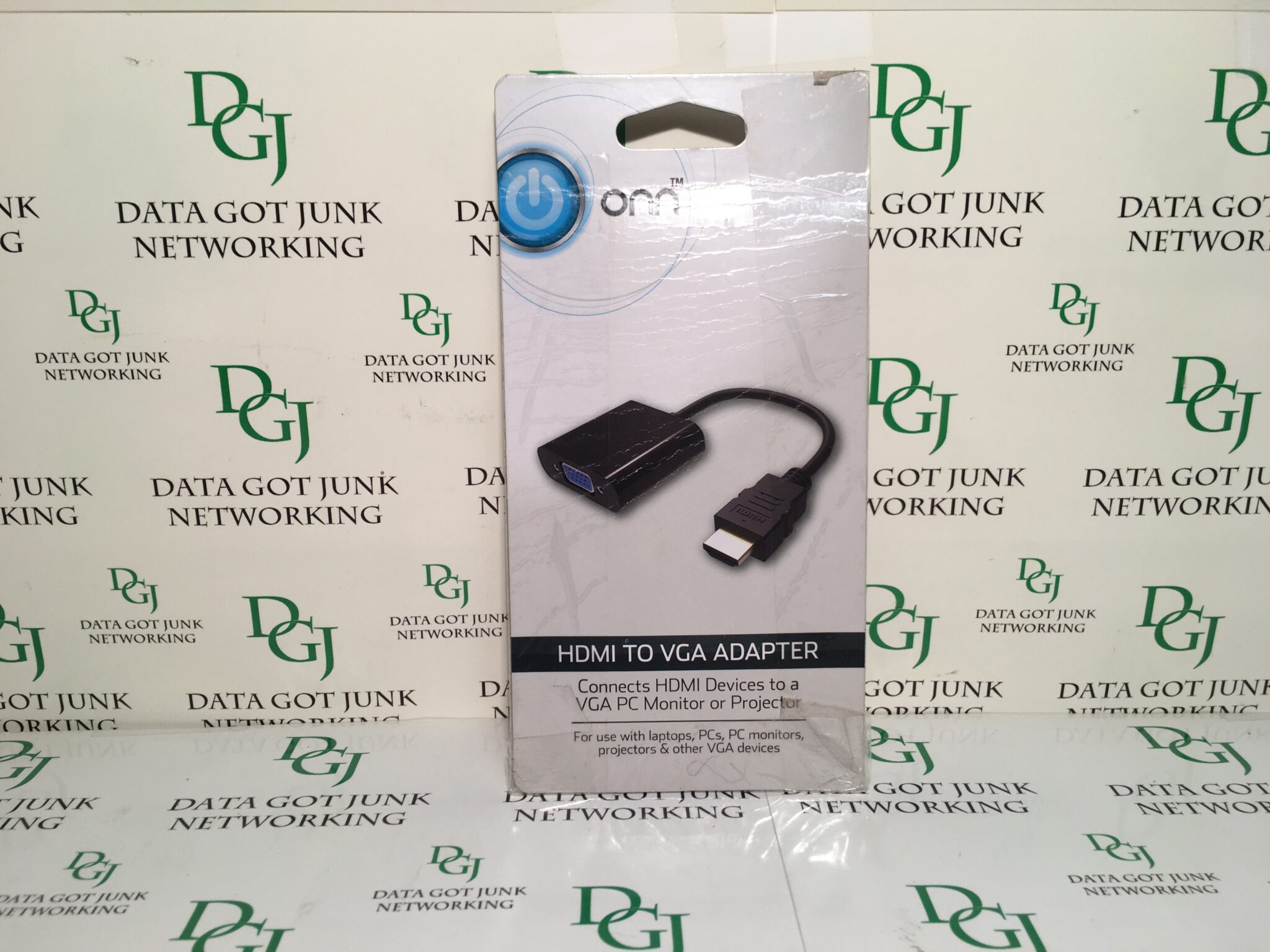 ONN HDMI Male to VGA Female Adapter P/N ONA17H0037 Data Got Junk