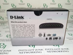 D-Link Ethernet Switch 8-Port Gigabit Plug n Play Compact Design Fanless Desktop (DGS-1008G)