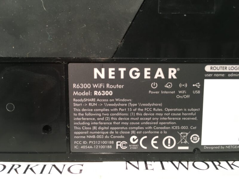 NETGEAR AC1750 Dual Band WiFi Gigabit Router R6300-NAS