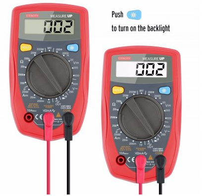 Etekcity MSR-R500 Digital Multimeter, Amp Volt Ohm Voltage Tester Meter