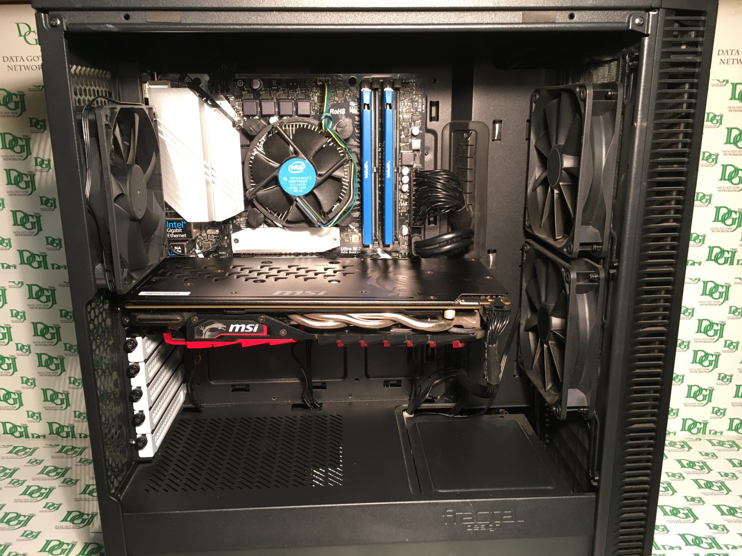 ASRock Gaming Tower Desktop: Intel Quad-Core i3-8100 8GB DDR4 MSI GAMING X  3GB